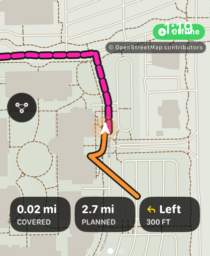 Endravo offline navigation on Apple Watch